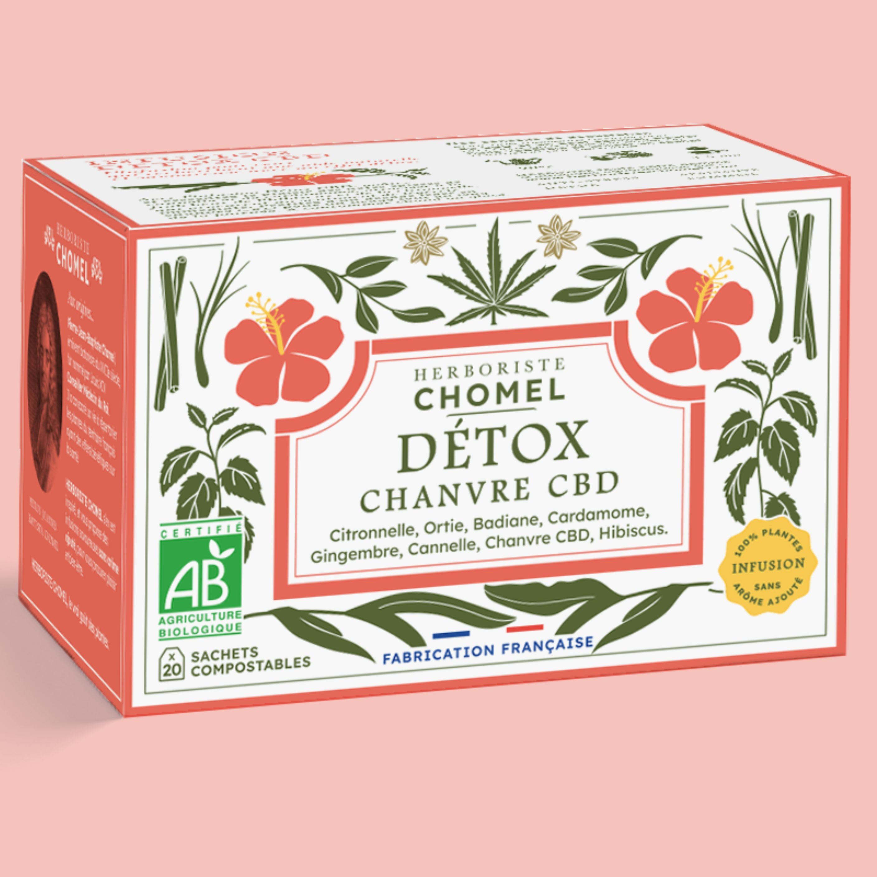 Infusion Detox 40 infusettes – Herboriste Chomel
