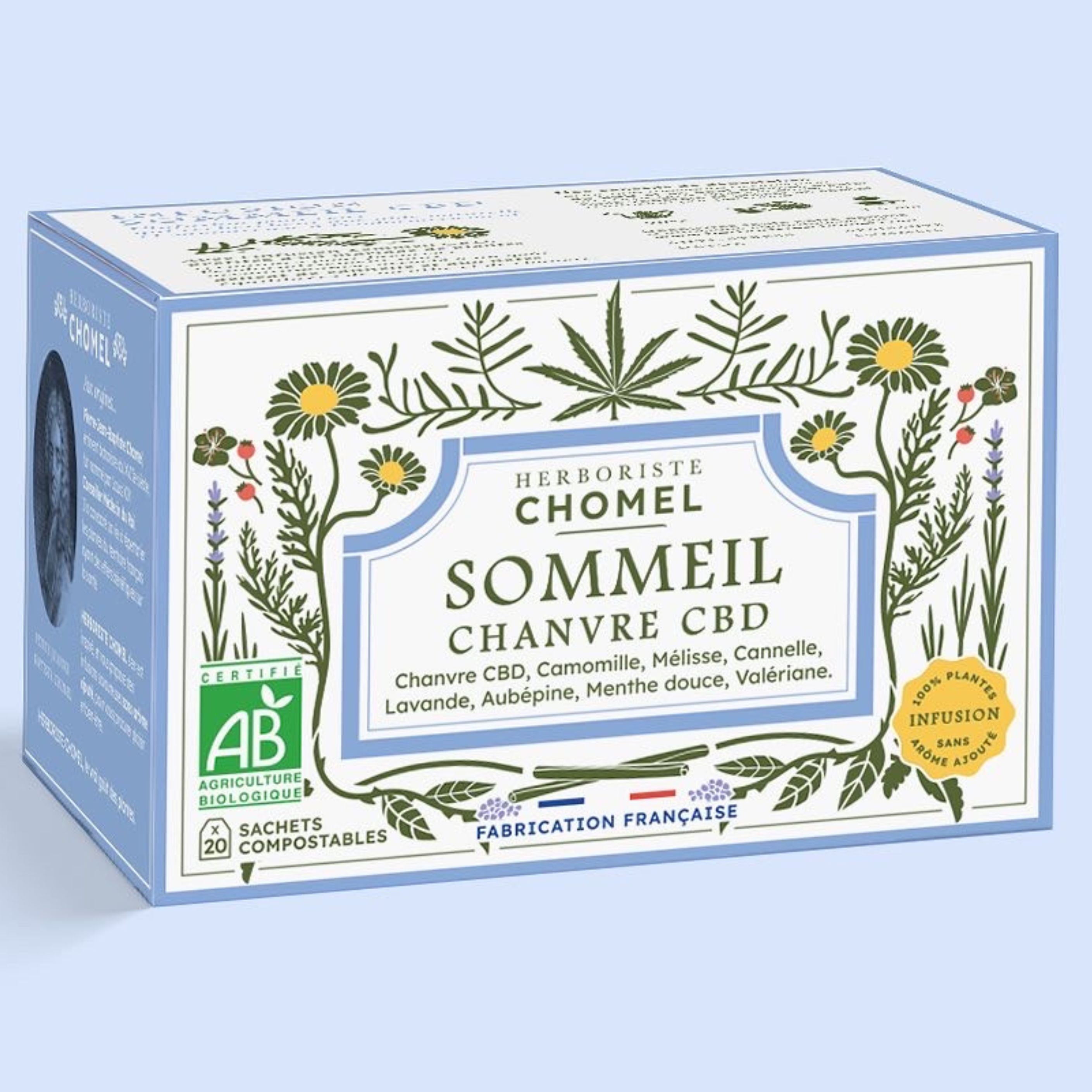 Infusion Sommeil 20 infusettes – Herboriste Chomel