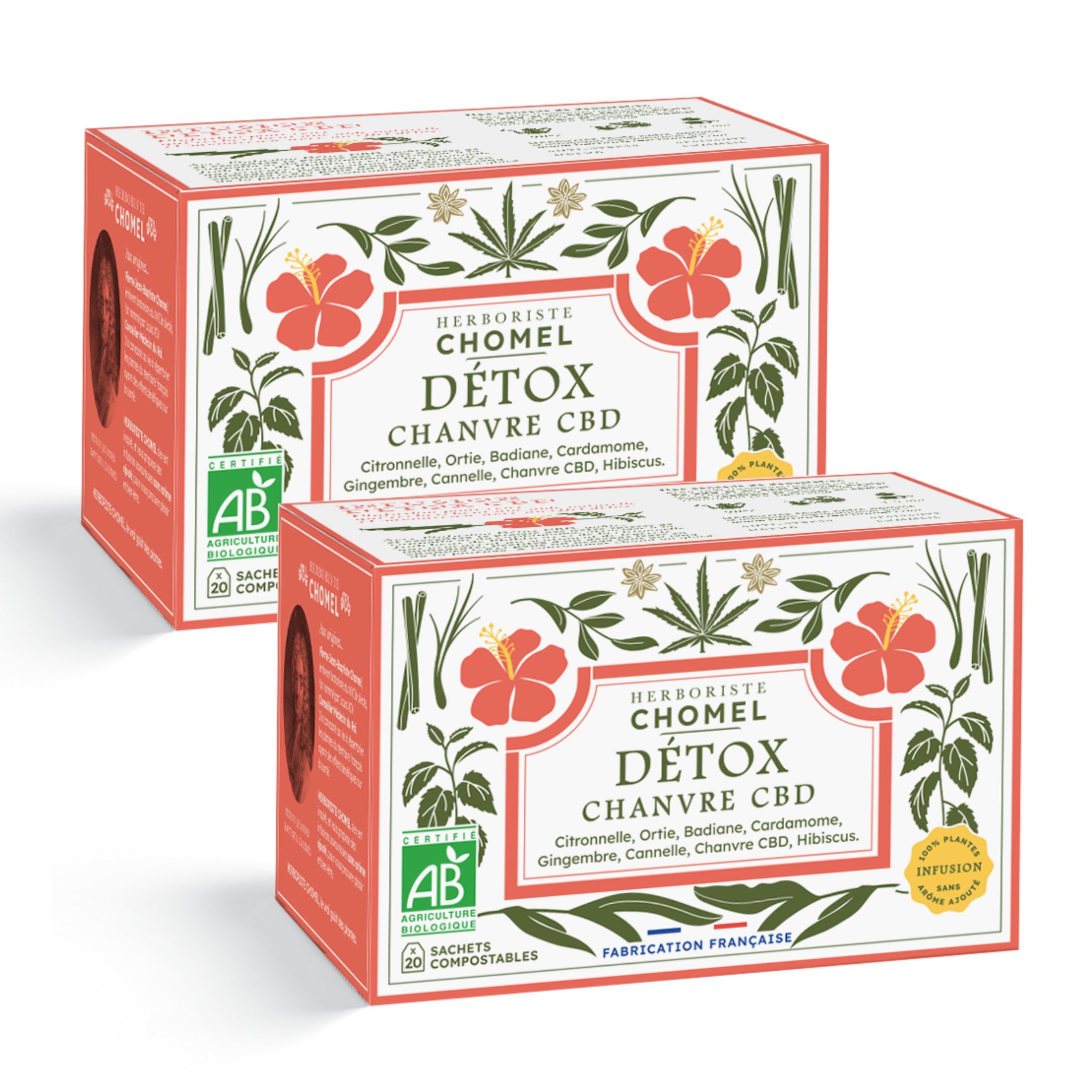 Infusion Detox 40 infusettes – Herboriste Chomel