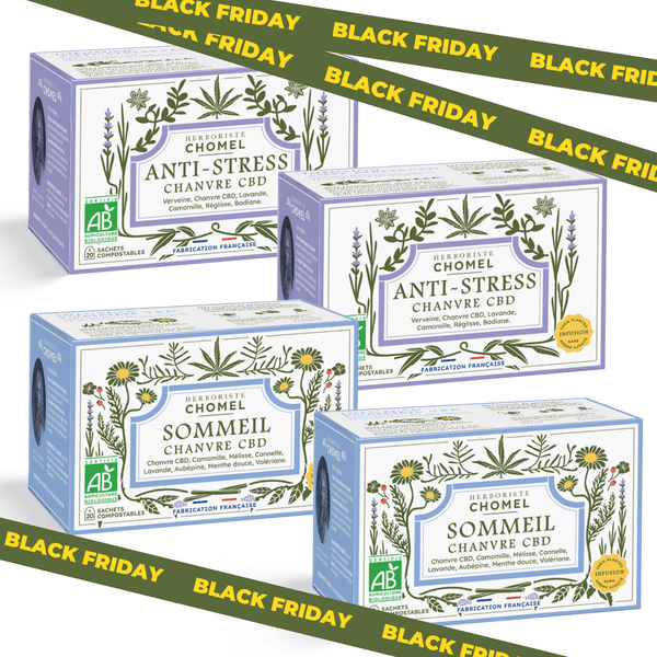 Pack Black Friday - 40 infusettes Sommeil + 40 infusettes Anti-Stress, livraison offerte