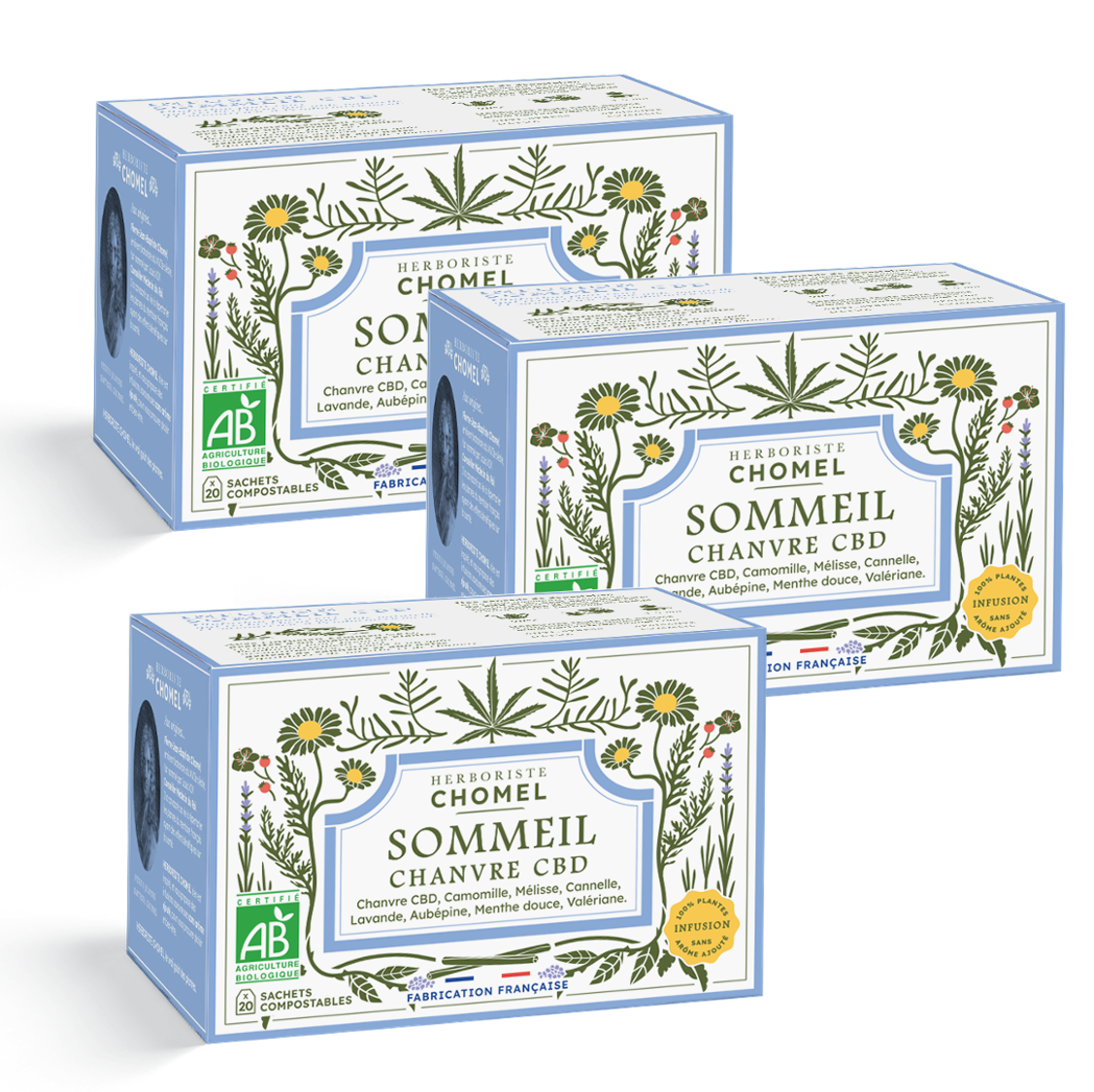 Infusion Sommeil 60 infusettes + livraison offerte